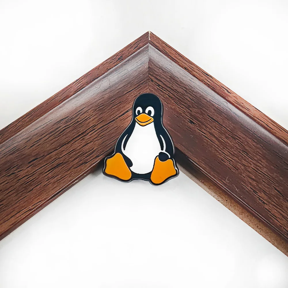 Linux Penguin Tux Enamel Pin Cute Cartoon Animal Brooch Programmer IT Engineer Geek Nerd Badge Jewelry Gift for Backpack Clothes - view 4