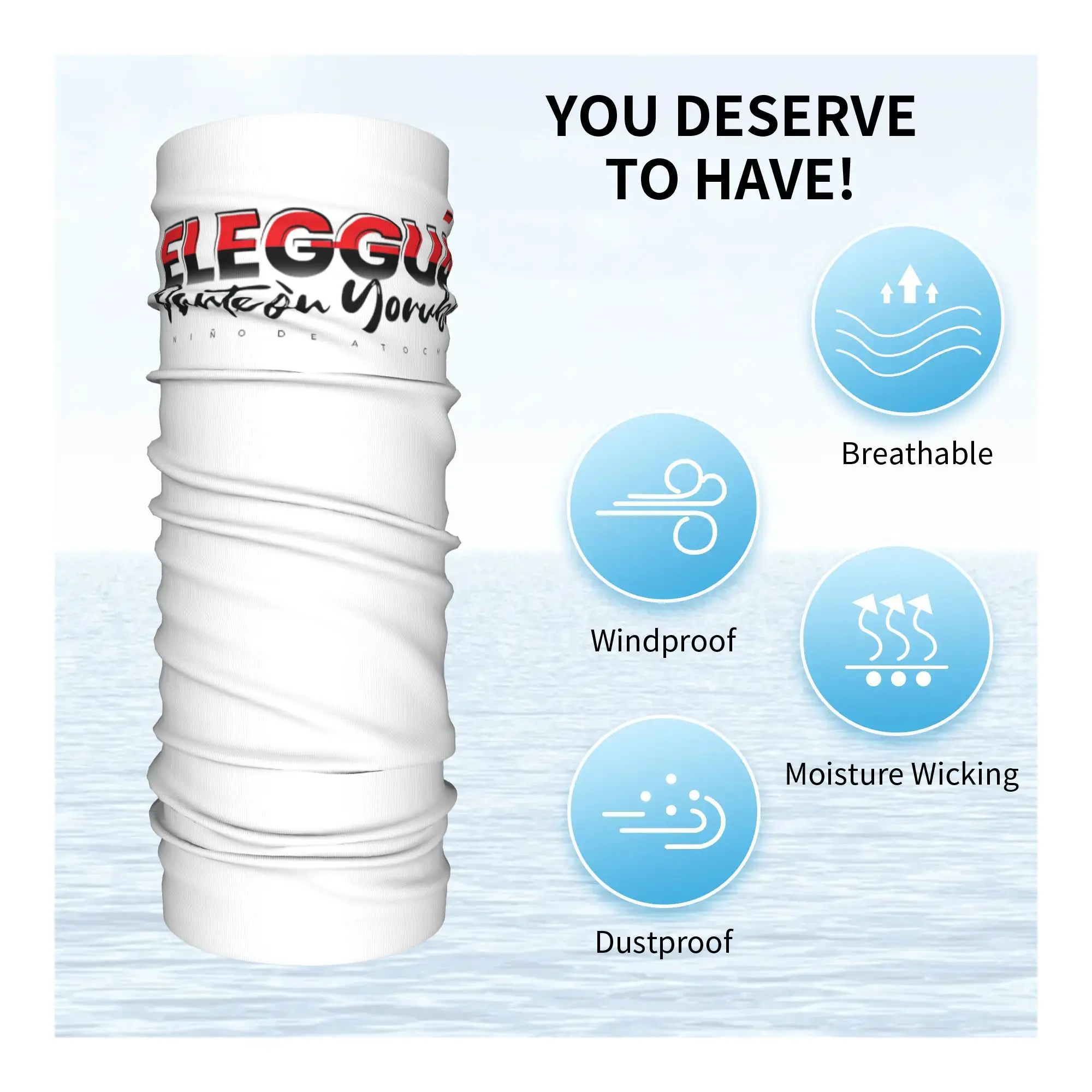 Eleggua bandana pescoço capa impressa envoltório cachecol multi-uso headwear equitação para homens mulheres adulto à prova de vento