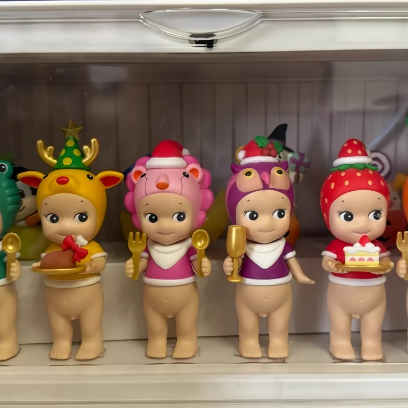 

Новинка 2024, ограниченная серия Sonny Angel, рождественский ужин, слепая коробка, кавайные фигурки ангела, загадочные коробки, рождественские подарки для детей