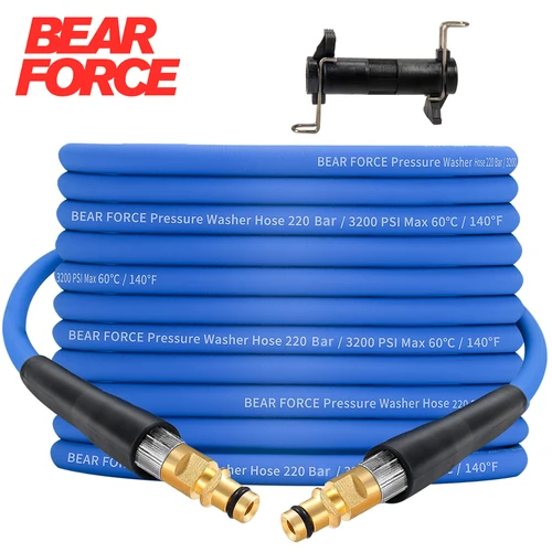 Imagen 1 del producto Manguera de repuesto para lavadora a presión de 10m/32 pies, manguera súper Flexible de 3200 PSI, manguera resistente a torceduras para conector rápido Karcher K2-K7