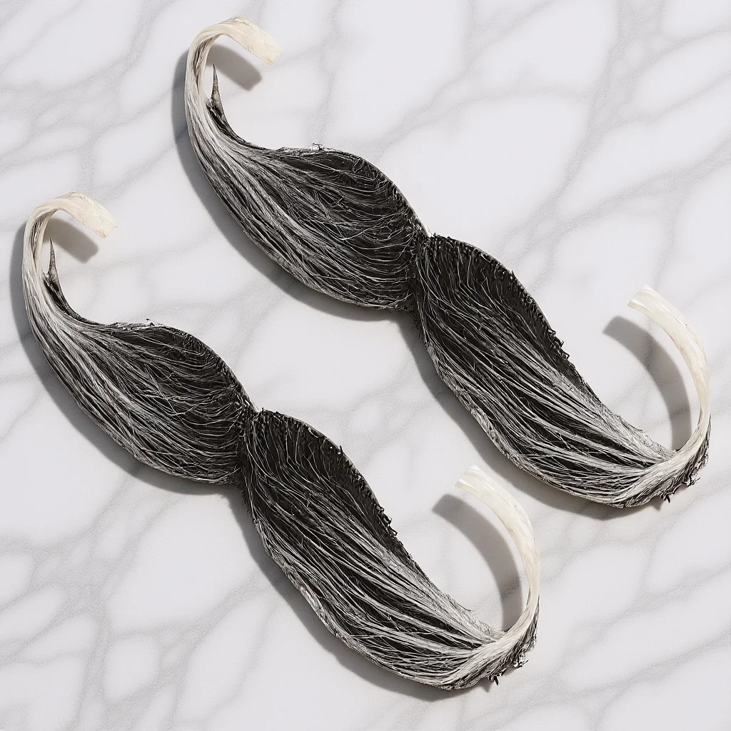 Realistische Snor voor Volwassen Mannen Nep Baard Set 2 stuks Dress Up Kostuum Accessoire voor Halloween Kerstman Party Cosplay Event