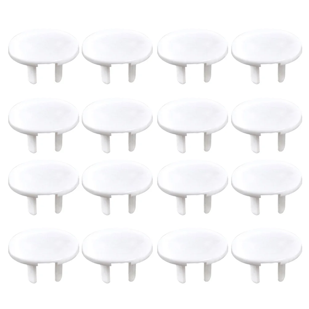 38Pcs ABS Socket Covers Baby Safety Outlet Protectors Durable and Secure Electric Plug Covers White Socket Protectors