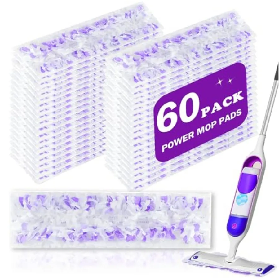 

Pack Disposable Power Mop Refill Pads for Swiffer PowerMop - 5X Cleaning Power Mop Pads, Compatible with Swiffer Wet Pads Refil
