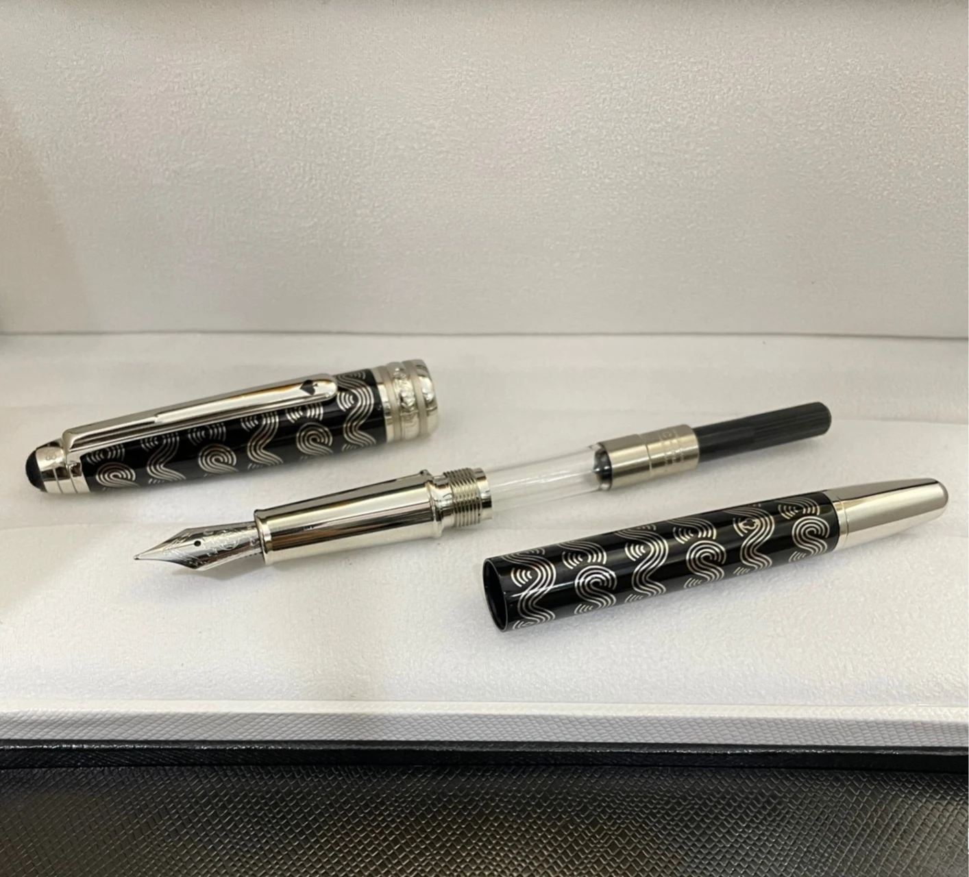 

Новая роскошная шариковая ручка MB, 80 дней, 145 316, синяя металлическая перьевая шариковая ручка-роллер, высокое качество, подарки для делового письма