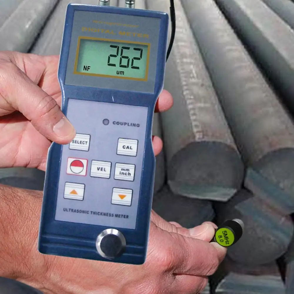 Digital Thickness Gauge Ultrasonic  1.5~ 200mm Steel Zinc Quartz Glass Tester (OEM packaging available)