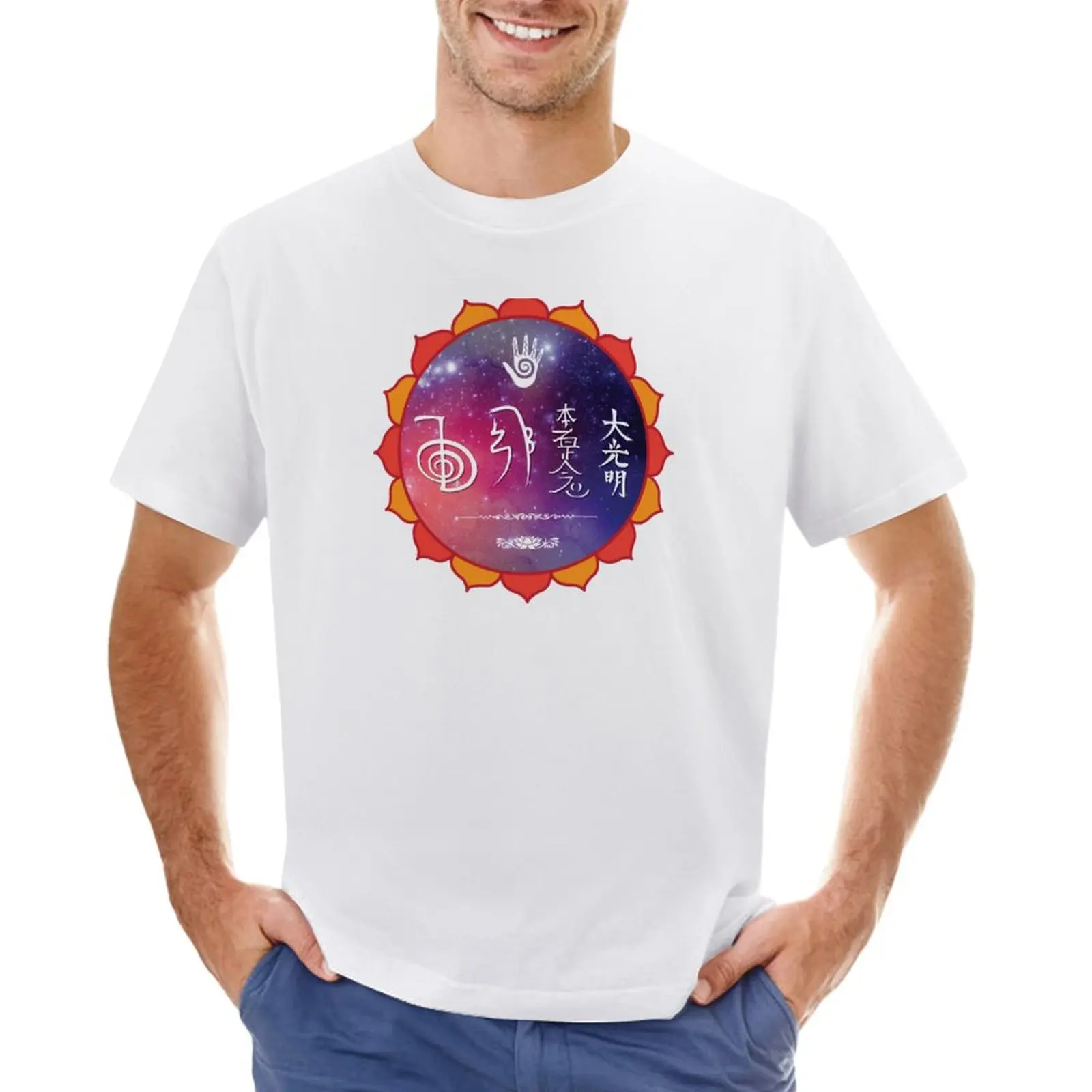 

Reiki symbols and stars T-Shirt summer tops shirts graphic tees men graphic t shirts