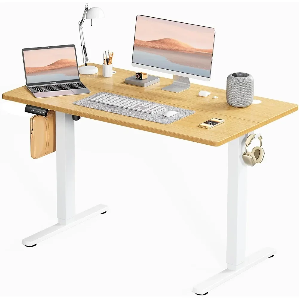 

Standing Desk, Adjustable Height Electric Sit Stand Up Down Computer Table, Ergonomic Rising Desks for Work Office Home