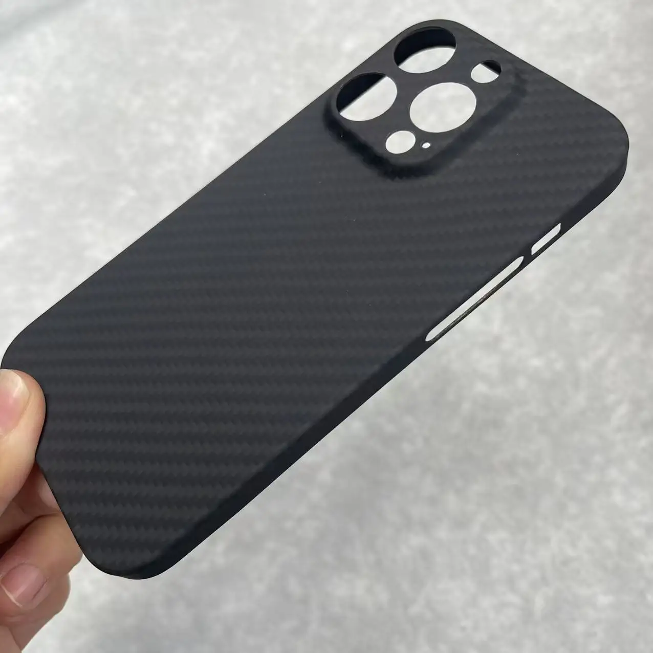 AKATIP For iPhone 13/14/15/16 PRO Max Aramid Fiber Carbon Fiber Lightweight Business 13mini，16E，16 Plus Protective Cover view 5