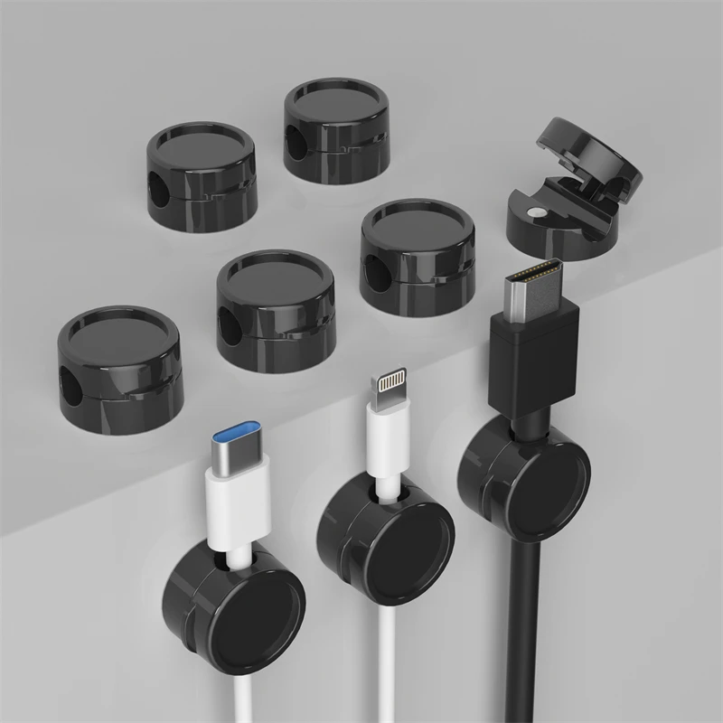 

9 держателей кабелей для передачи данных, магнитные кабельные устройства, пряжки, кабели для зарядки настольных телефонов, крючки, зажимы, сбор кабелей и хранилище