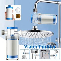 Purifier Output Universal Water Pipe Filter Pp Cotton Shower Bath Sprayer Strainer Faucet Filter Water Heater Kitchen Bathroom