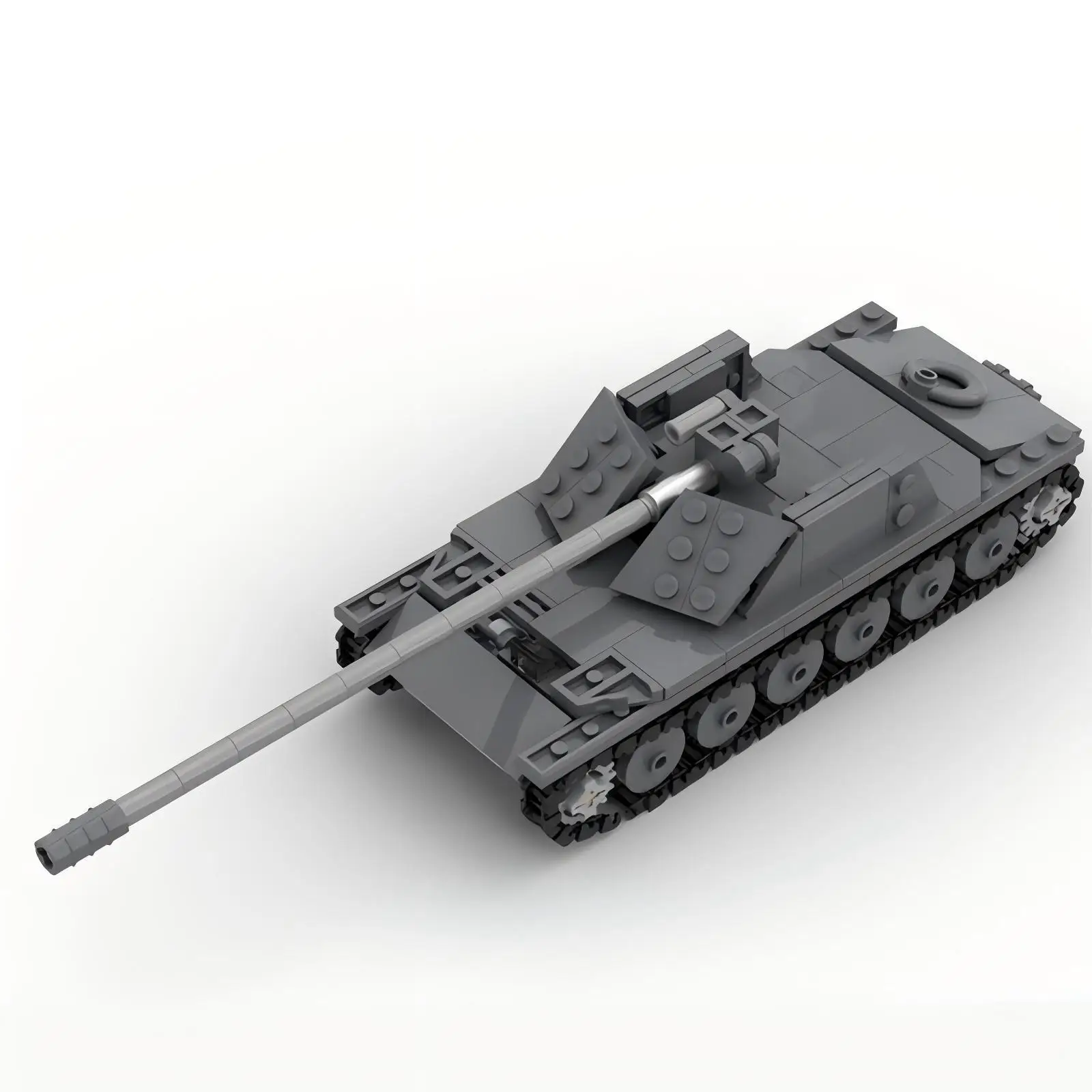 

MOC военный штурмовой боевой автомобиль, комплект строительных блоков, WW2, самоходная модель артиллерийского танка, сделай сам, детские игрушки, подарок на день рождения для мальчика