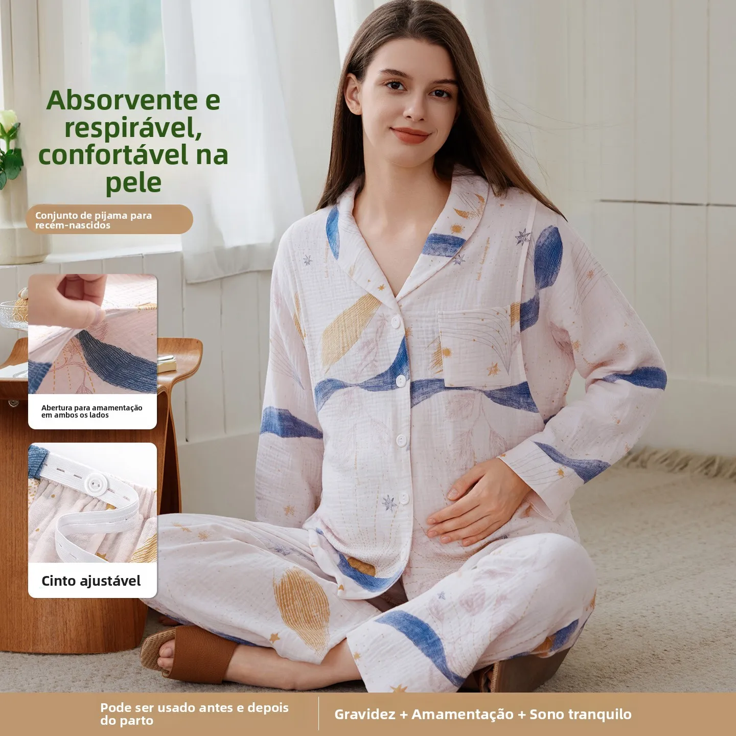 ropa-de-dormir-de-verano-para-maternidad-ropa-de-casa-de-algodon-puro-para-mujeres-lactantes-ropa-posparto-uso-estacional