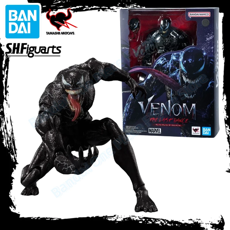 

In Stock Original Bandai Marvel Venom3 S.H.Figuarts SHF Venom The Last Dance Anime Action Figure Toy Gift Model Collection