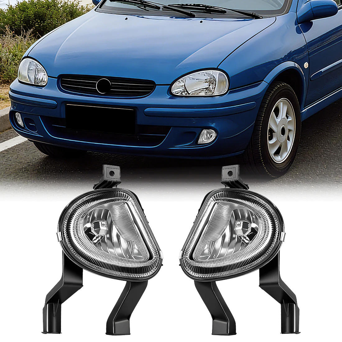

Fog Lamp For Chevrolet Buick Sail 2001 2002 2003 2004 Front Fog Lights Assembly For Opel Corsa 1994-2011 Driving Light No Bulbs