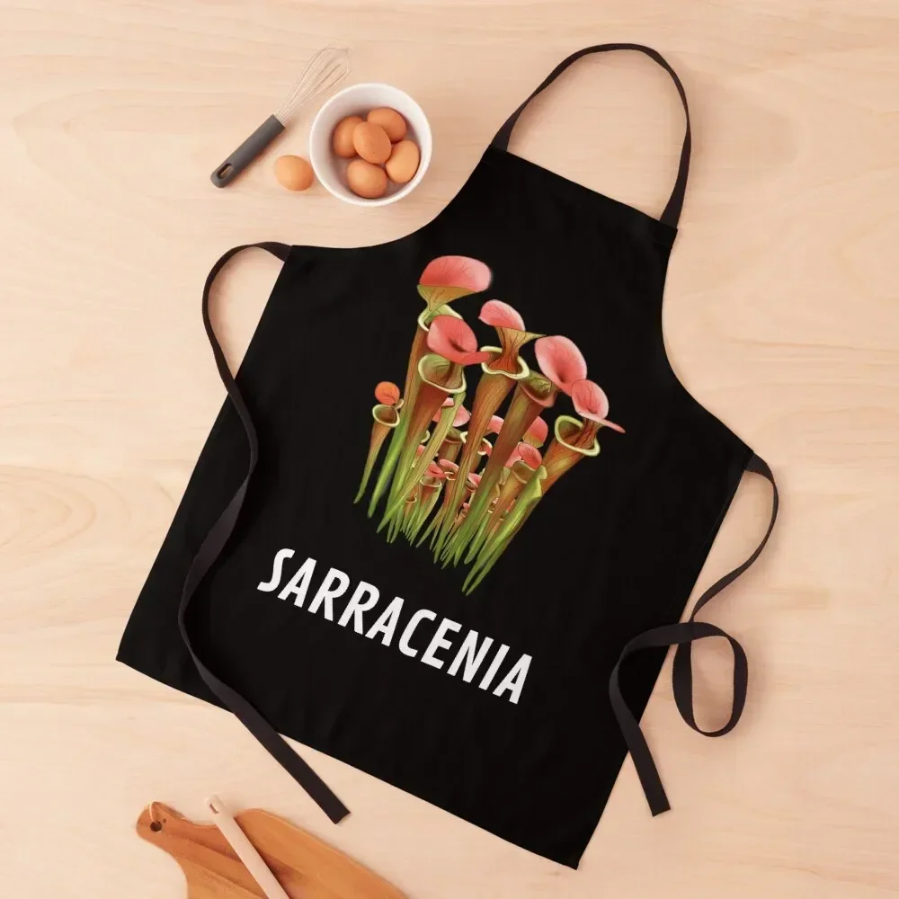 

Carnivorous Plant Gift Sarracenia Flava Apron Children'S cook wear Apron