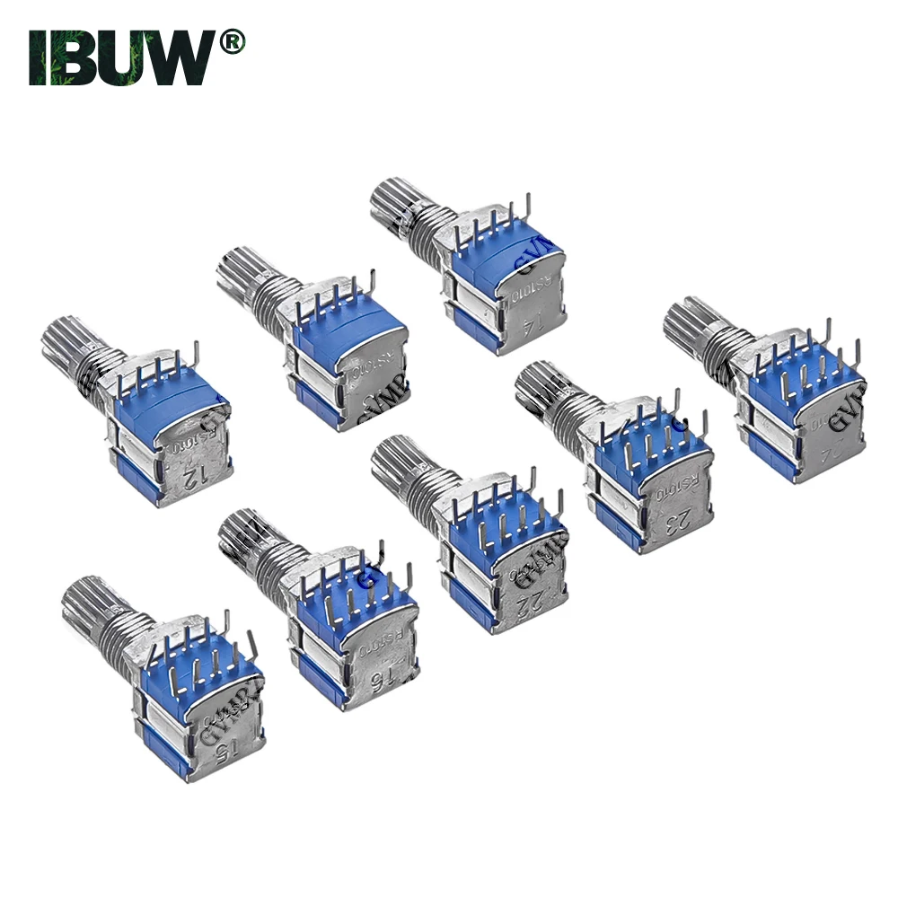 5PCS RS1010 Rotary Switch 15mm Shaft 1P2T-1P6T 2P2T-2P4T Selector Switch