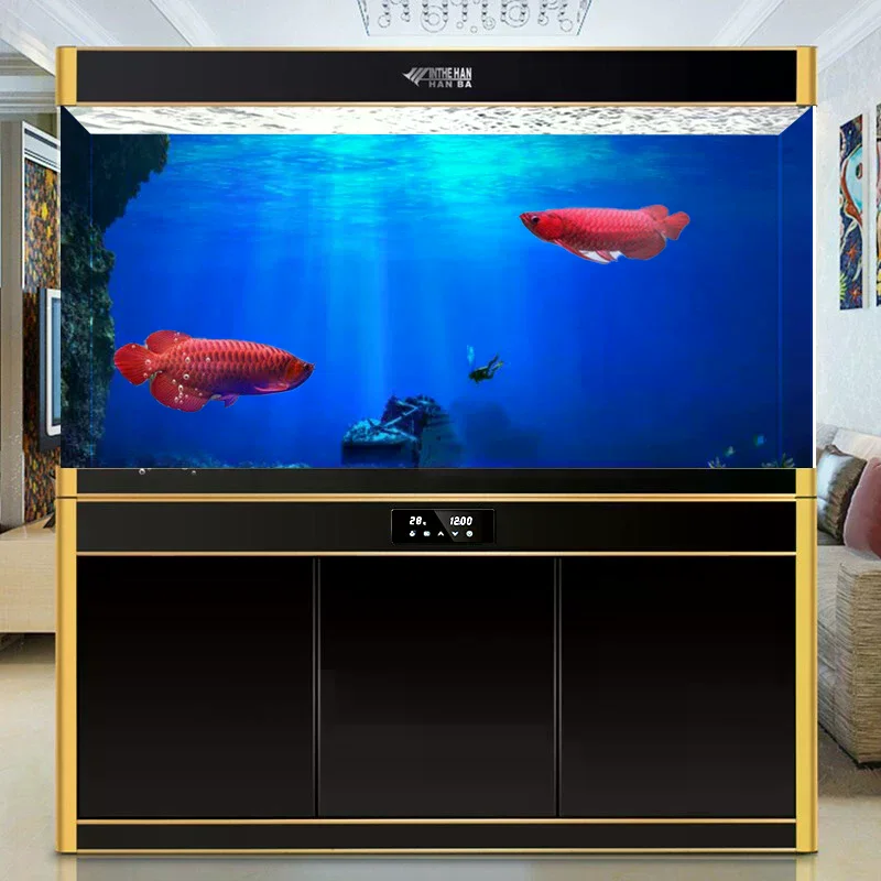 Fish Tank Background Decorativ - Aquarium Planted Fish Tank ulasan dan harga