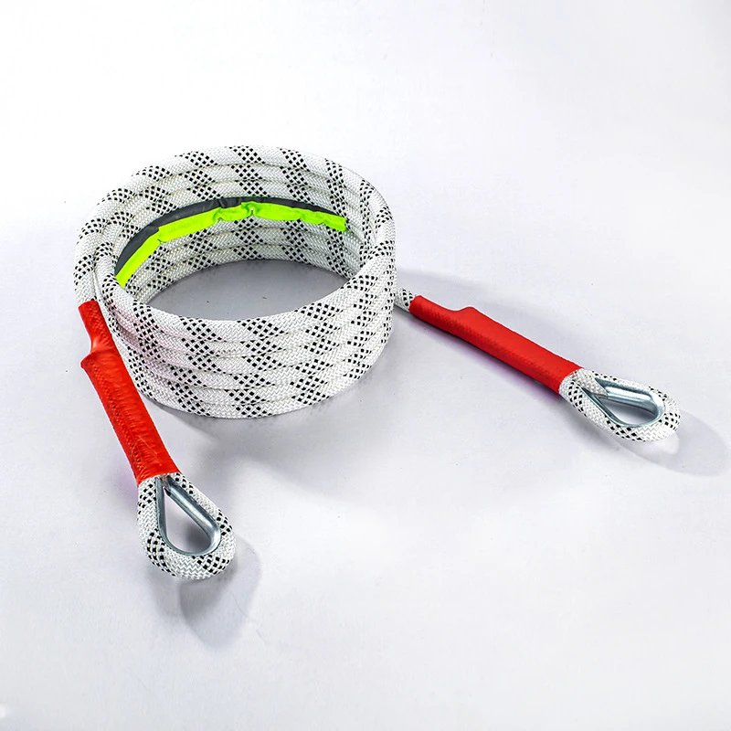 Car trailer rope Outdoor camping off-road safety rope pulling rope rescue rope U-shaped steel buckle polyester rope traction rop