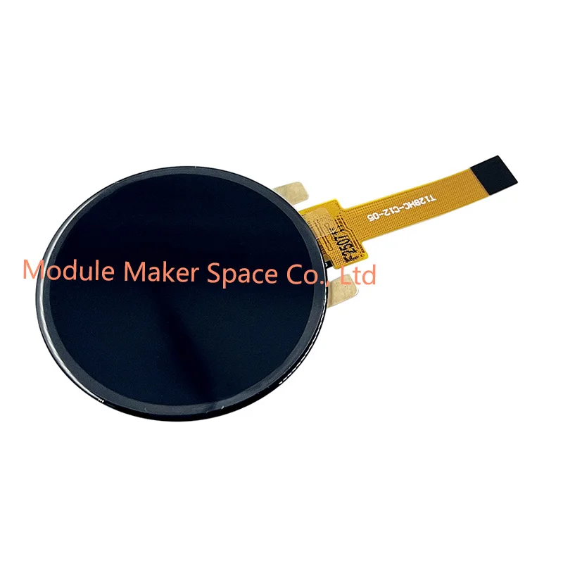 จอแสดงผลสีแบบวงกลมขนาด 1.28 นิ้ว พร้อมเลนส์ป้องกัน - จอ TFT LCD ความละเอียด 240x240, ไดรเวอร์ GC9A01, ขั้วต่อ FPC แบบ 12 พิน