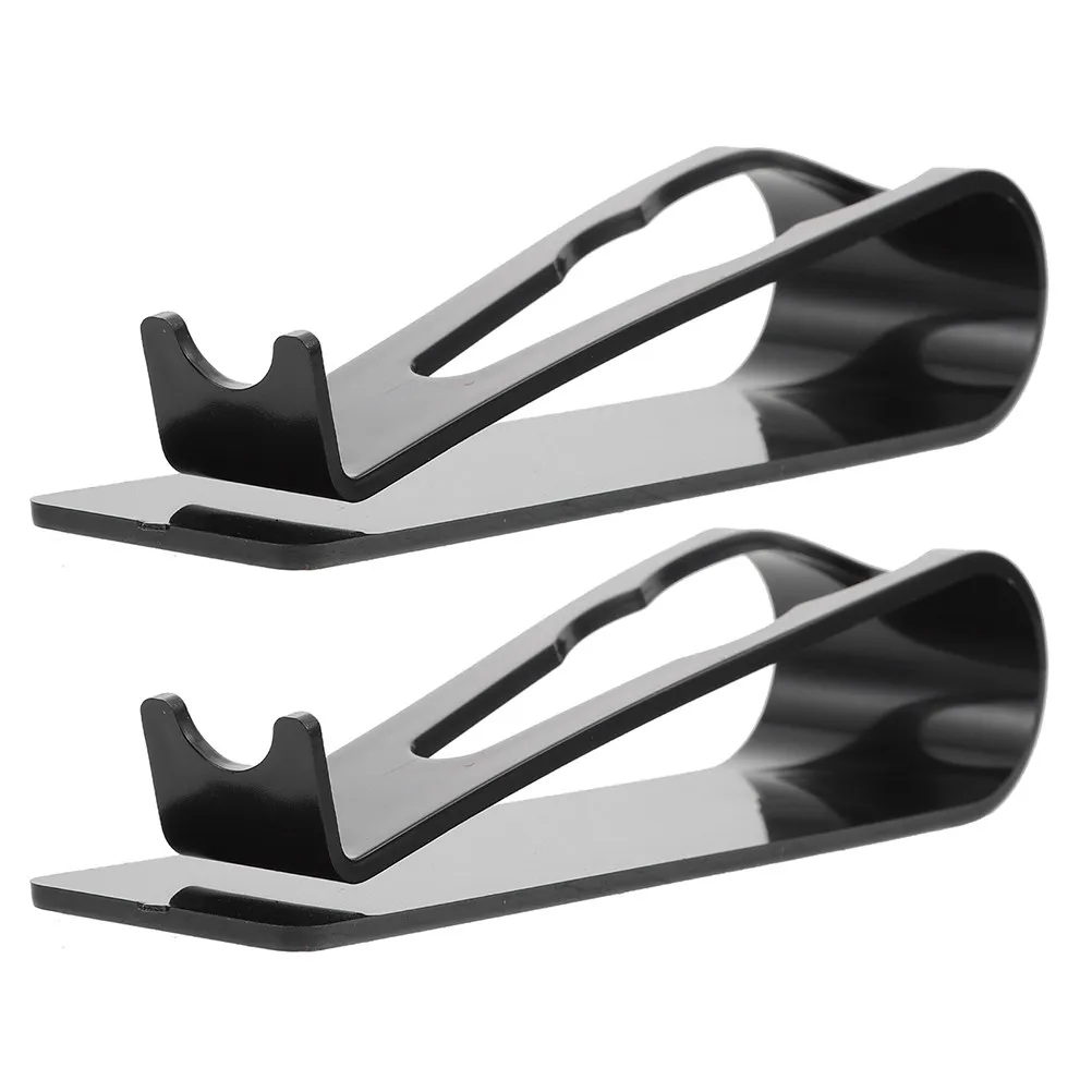 

2Pcs Acrylic Tattoos Machine Stand Tattooing Salon Display Rack Stable Base Eyebrow Pen Holder Multi-Functional Desktop
