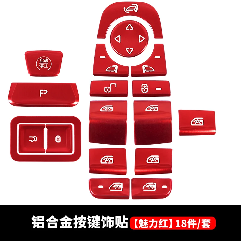 

Aluminum Steering Wheel Button Cover Trim for Denza D9 2024-2025 Car Interior Modification Accessories Decoration Stickers