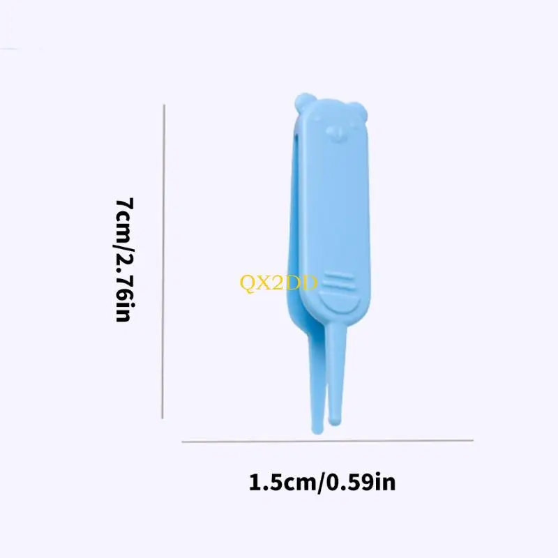 QX2D Cartoon Baby Nasal Clip Safe Infant Nose Booger Cleaner Tool For Newborns