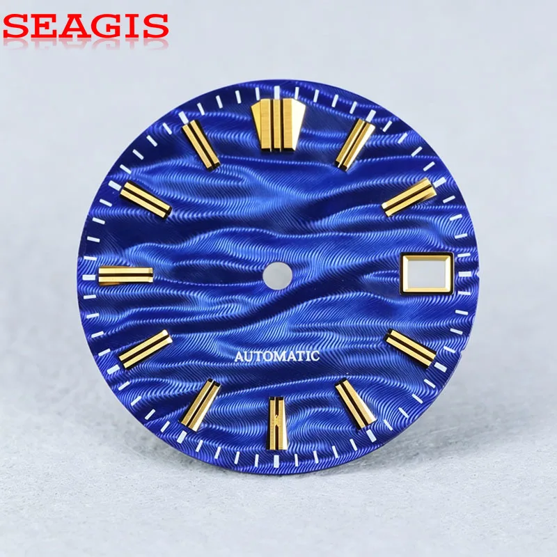 SEAGIS Guilloche Dial NH35 28.5mm Mod No Logo Watch Accessories Watch Face