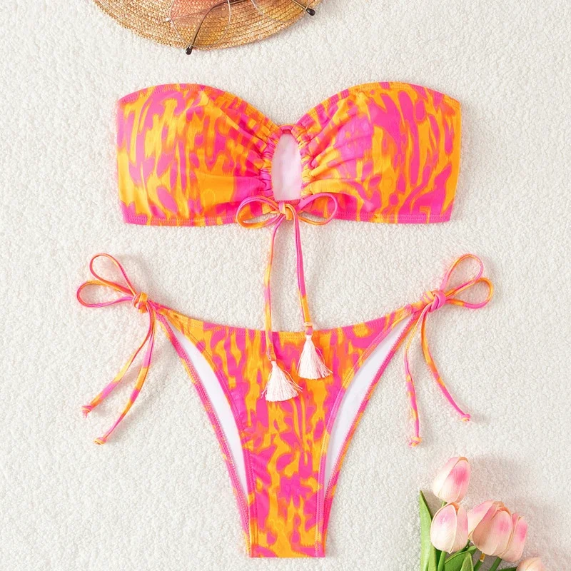 

New Print Sexy Bikinis Swimsuits Women's Swimwear Push Up Female Beach Swim Wear Bathing Suits Brazilian Bikini Set Pool Bather