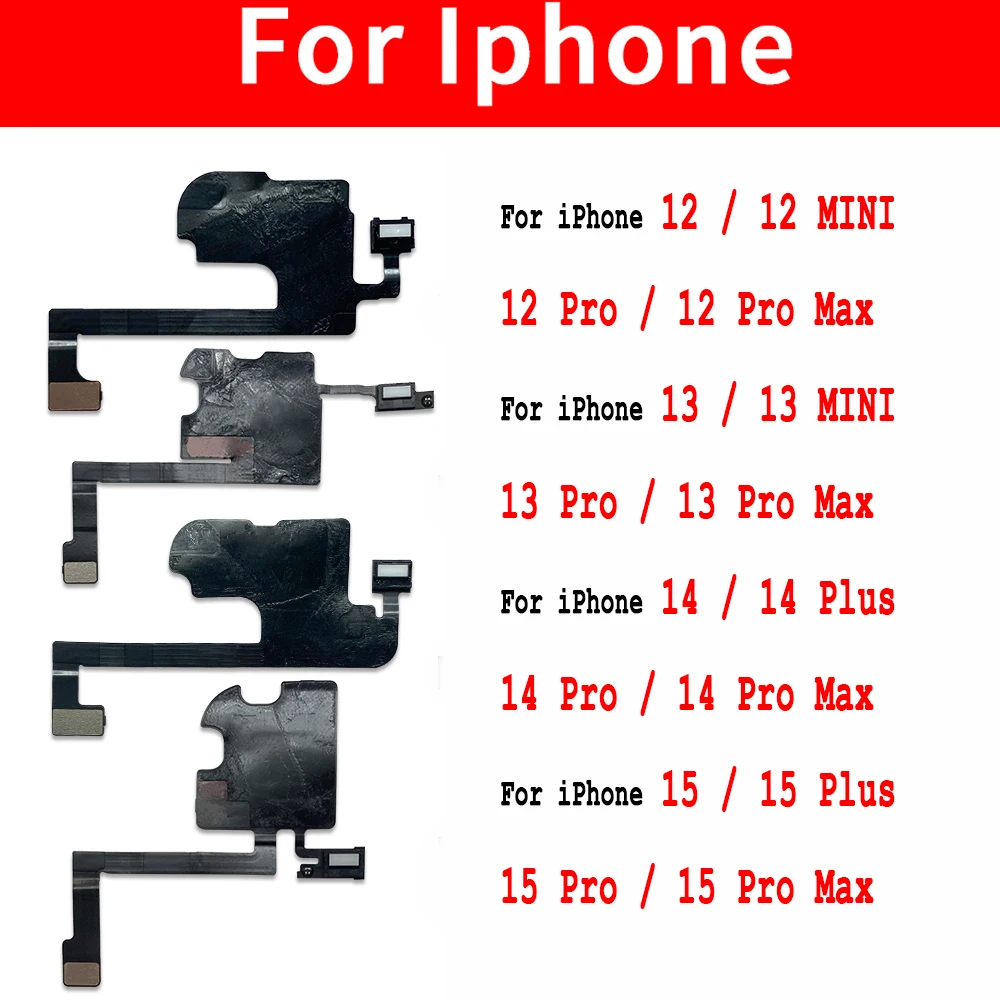 NEUE Ohrhörer Mit Proximity Licht Sensor Flex Für IPhone 12 Pro Max 13 mini 14 15 Plus Ohr Lautsprecher Sound ersatz Teile