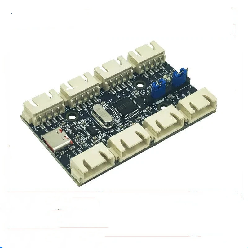 USB to 8-channel TTL Serial Port Module CH348Q Multi-channel UART Expansion Board TypeC to TTL Hub