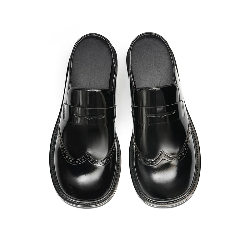 Custom Business Man Loafer Genuine Leather Shoes Fashion Design Men Flat Shoes Dress Shoes Handmade Slip On Footwear