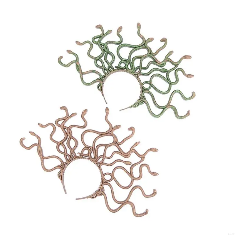 K3NF Curved Snake Hair Hoop Scary Photoshoot Hair Holder Party Headwear