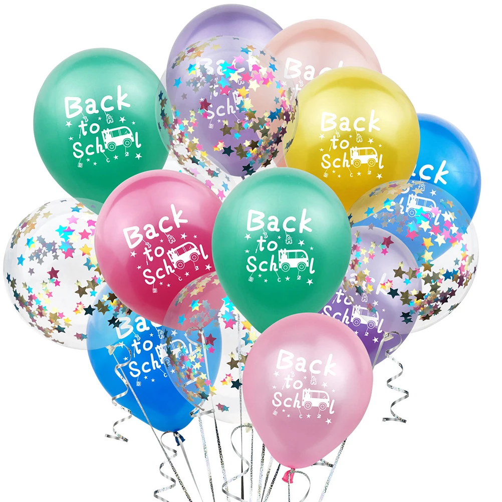 

10pcs School Bus Balloons Premium Latex Reusable Party Decoration Back To School Student Gathering Colorful Balloon For
