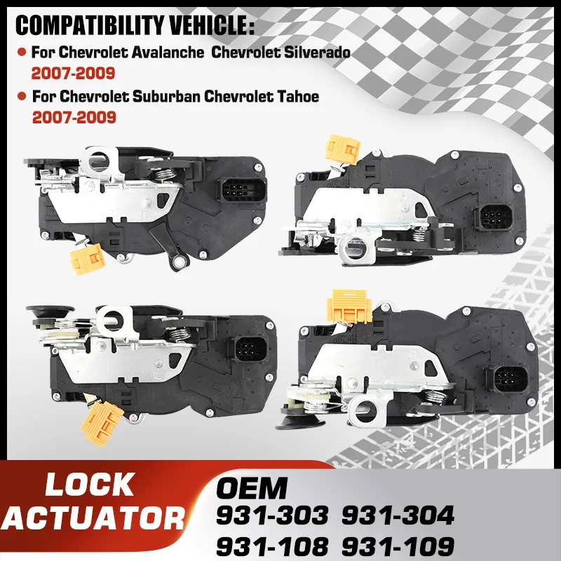 

Door Lock Latch Actuators For Chevrolet Avalanche Chevrolet Silverado 1500 2500 HD 3500 HD Chevrolet Suburban Chevrolet Tahoe