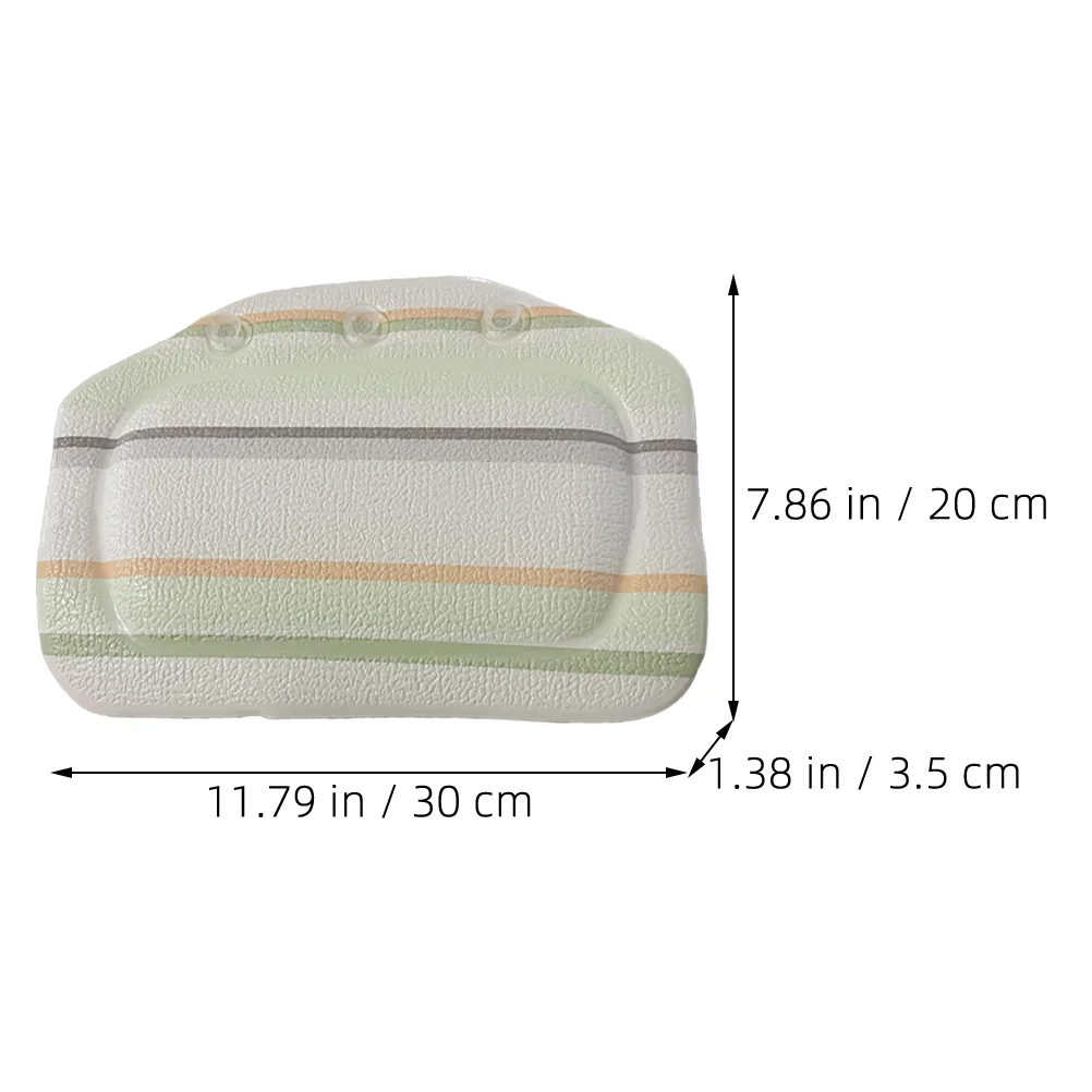 

Bathtub Pillow Soft PVC Neck Rest Removable Washable Suction Cup Bath Tub Head Pillow Spa Relax Accessories