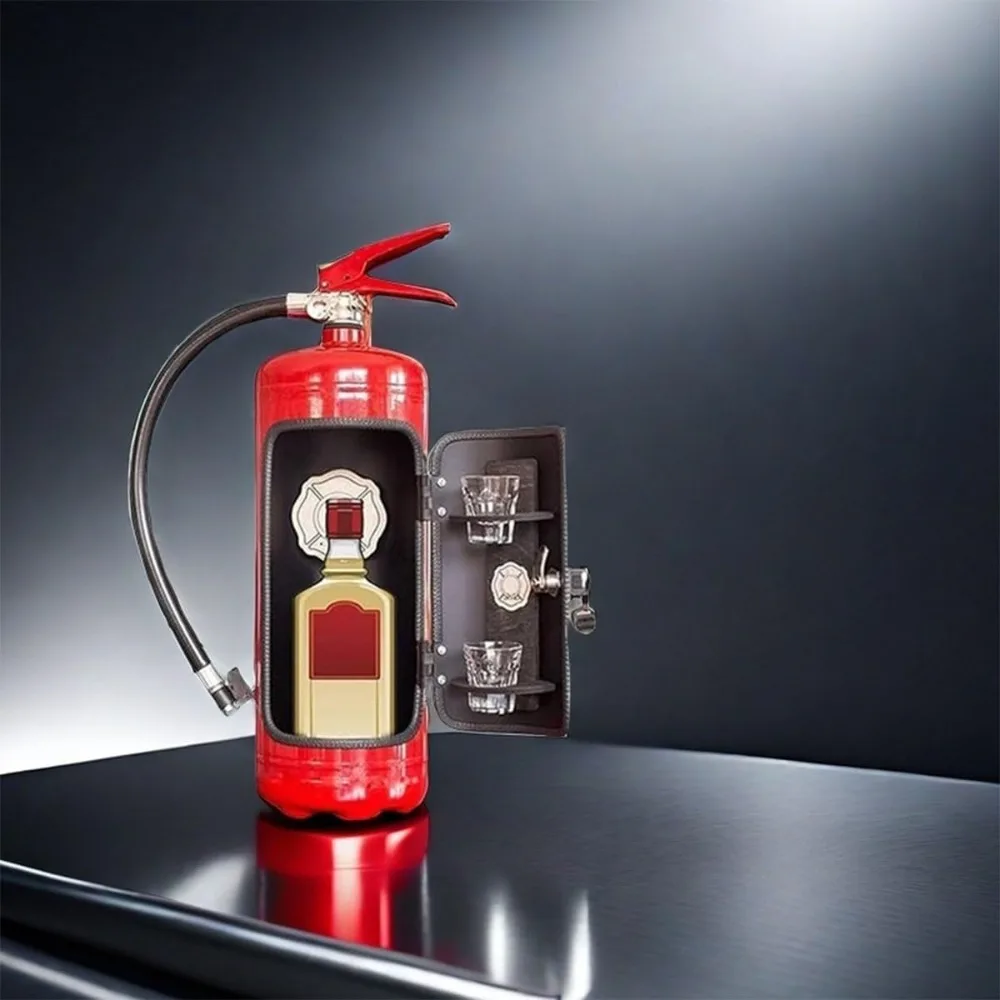 Can Bar Set Fire Extinguisher Portable Creative Whisky Fire Extinguisher Storage System Mini Fire Extinguisher Shape Wine Decor