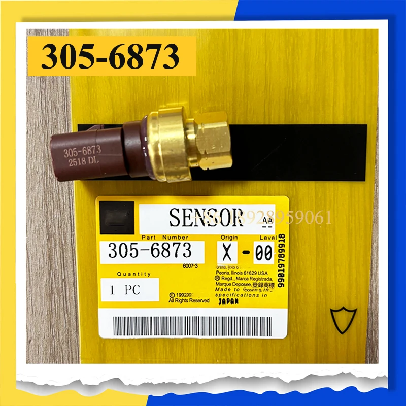 Excavator Parts C7 C7.1 C9 Diesel Engine Oil Pressure Sensor 3056873 305-6873 Fits Excavator E312D 318D E320D E323D