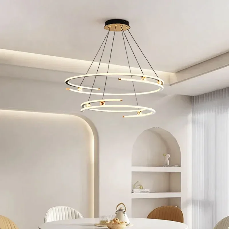 Lampe LED Suspendue au Design Moderne, Luminaire Décoratif d'Nik, Idéal pour un Salon, une Salle à Manger, une Chambre à Coucher ou une Cuisine