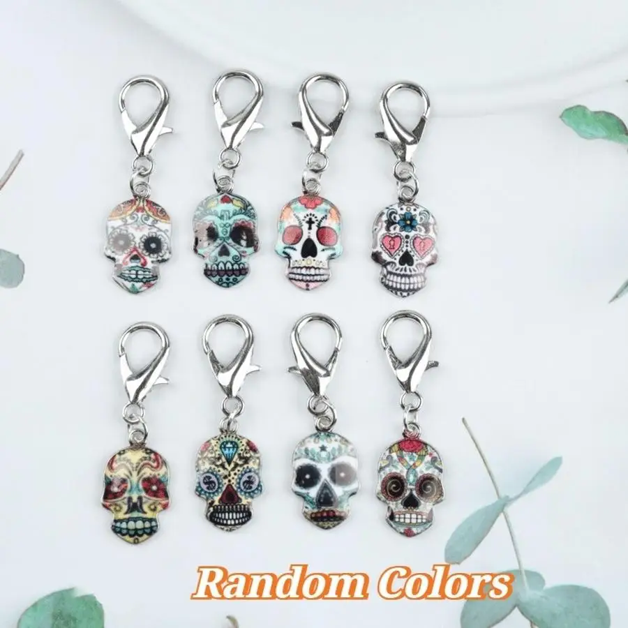 1/5/10/20/50/100pcs Skull Keychains Gothic Y2K Style Charms, Elevate Fashion Identity, Matching for Women Men Handbags Tote Hand
