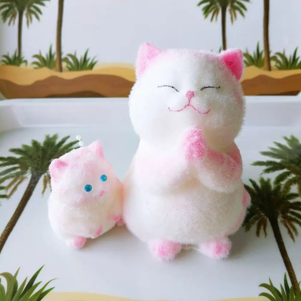 Funny Slow Rebound Big Cat Doll Squeeze Toy Cartoon Colorful Simulation Cat Squeeze Toys Animal Soft Cat Fidget Toy for Kids
