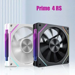 프리즘 4RS 컴퓨터 케이스 선풍기, ARGB 4 핀 PWM 무소음 냉각 선풍기, 12V 고풍량, 12cm