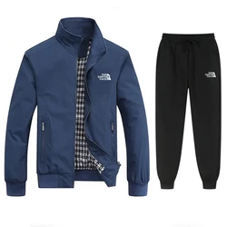 2024 New Fashion Mens Tuta Indossare Felpe con cappuccio + Pantaloni sportivi Set da 2 pezzi Autunno Inverno di alta qualità Tuta da jogging casual quotidiana