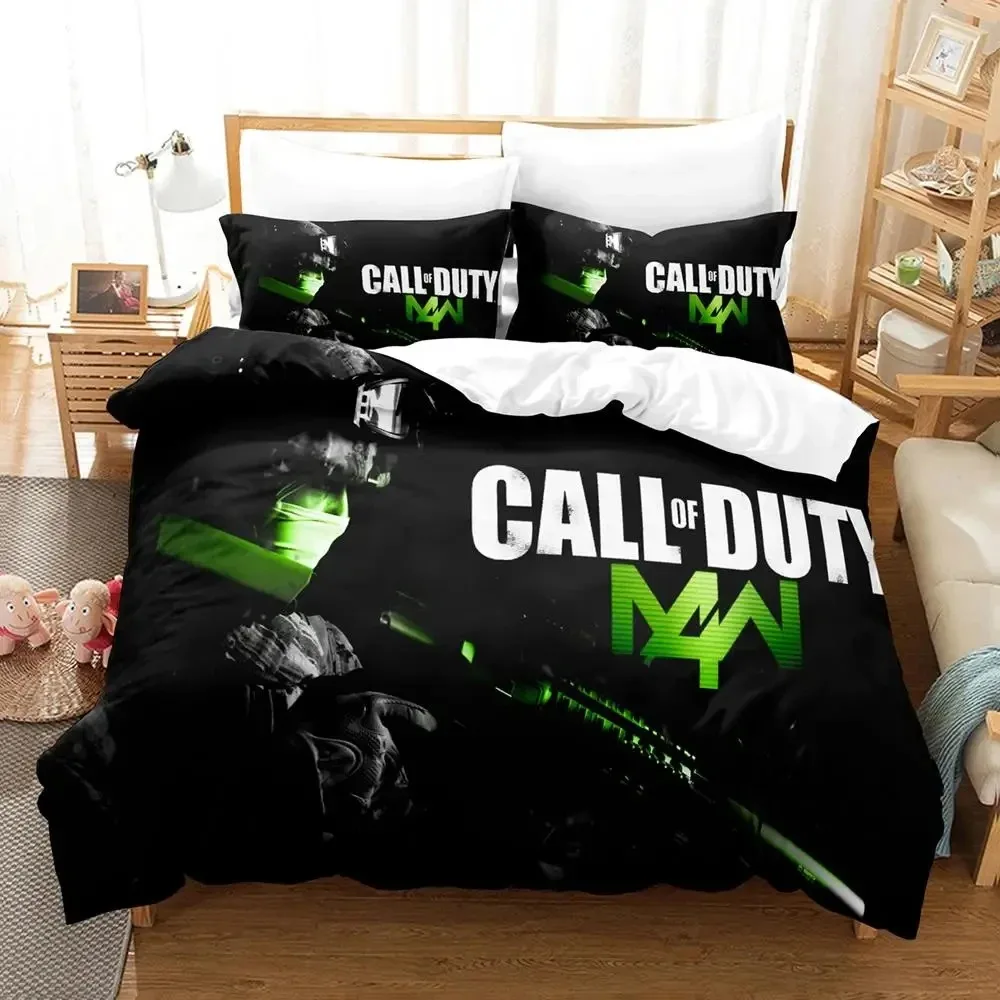 Game Call of Duty Emblem Logo Bedding Set Duvet Cover Bed Set Quilt Cover Pillowcase Comforter king Queen Size Boy Adult Bedding