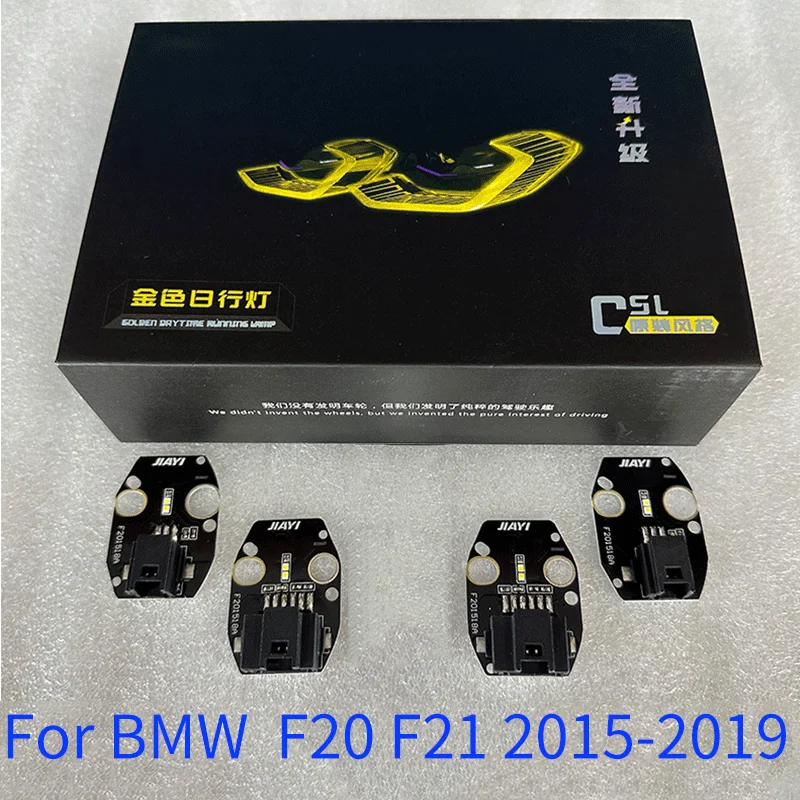 

Accessories For BMW F20 F21 CSL 1 series 2015-2019 DRL LED boards daytime running lights Lemon Yellow RGB Signal light chip