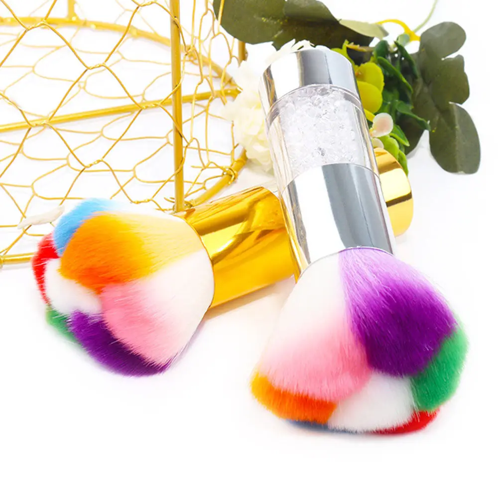 

1Pcs Nail Duster Brush Comfortable Bristle Design Portable Size for Filing Drilling Nail Cleaning Manicure Pedicure Supplies