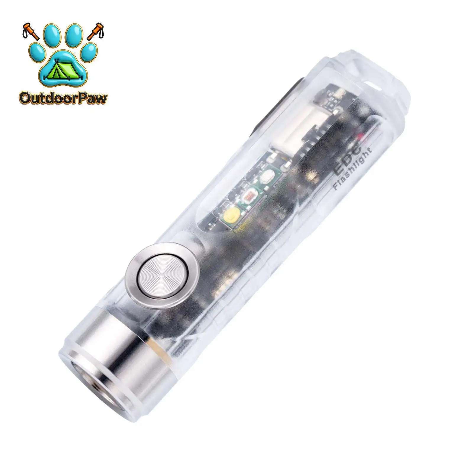 A8 USB-C Keychain Flashlight with sidelights