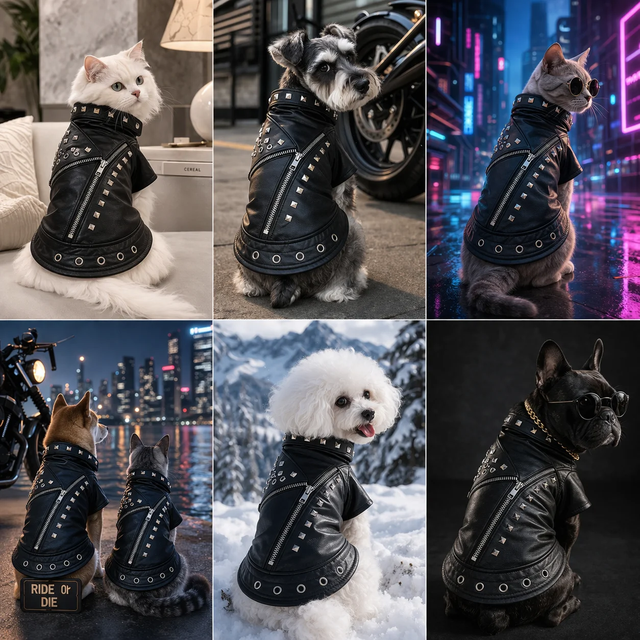 

Cool Dog Jacket French Bulldog Puppy Dog Clothes Pet Coat Chihuahua Pug Pets Dogs Clothing for Small Medium Dogs Puppy Outfit