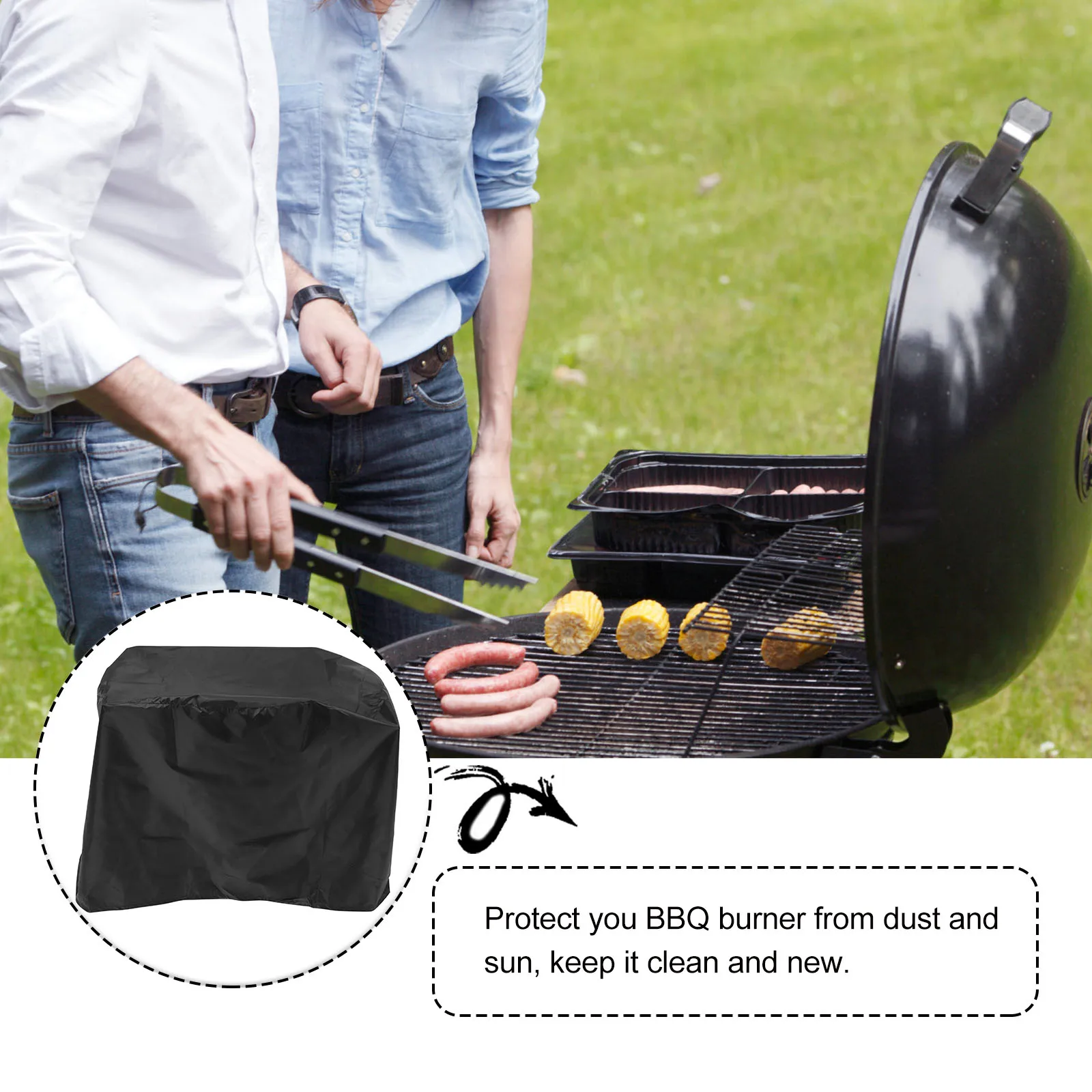 

Waterproof BBQ cover Waterproof Barbecue cover Round BBQ cover