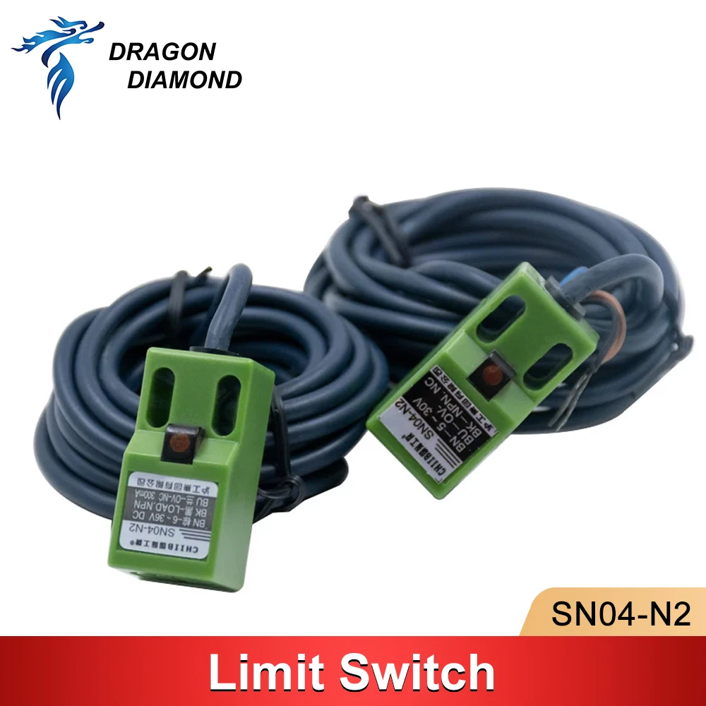2PCS Laser Detection Switch Limit Switch Machine Magnetic Induction SN04-N2 Laser Engraving Machine Parts