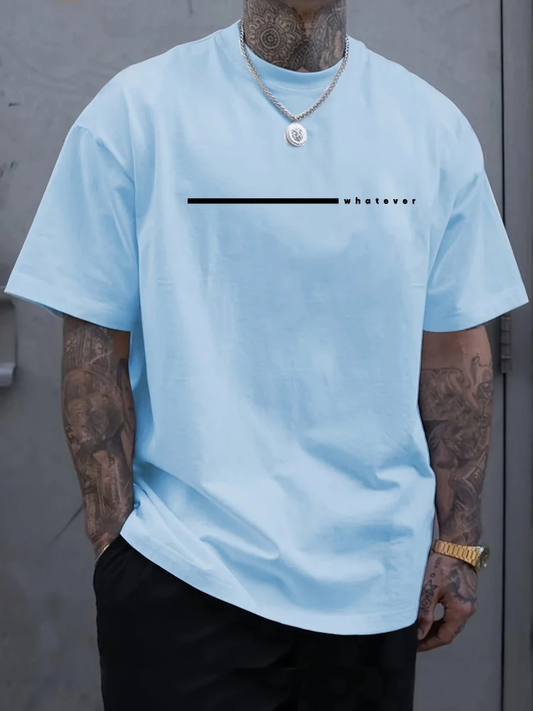 Mens T Shirt Harajuku Simple Solid Color Round Neck Short Sleeve Tee Summer Casual Basic Top Lightweight Comfortable Unisex New